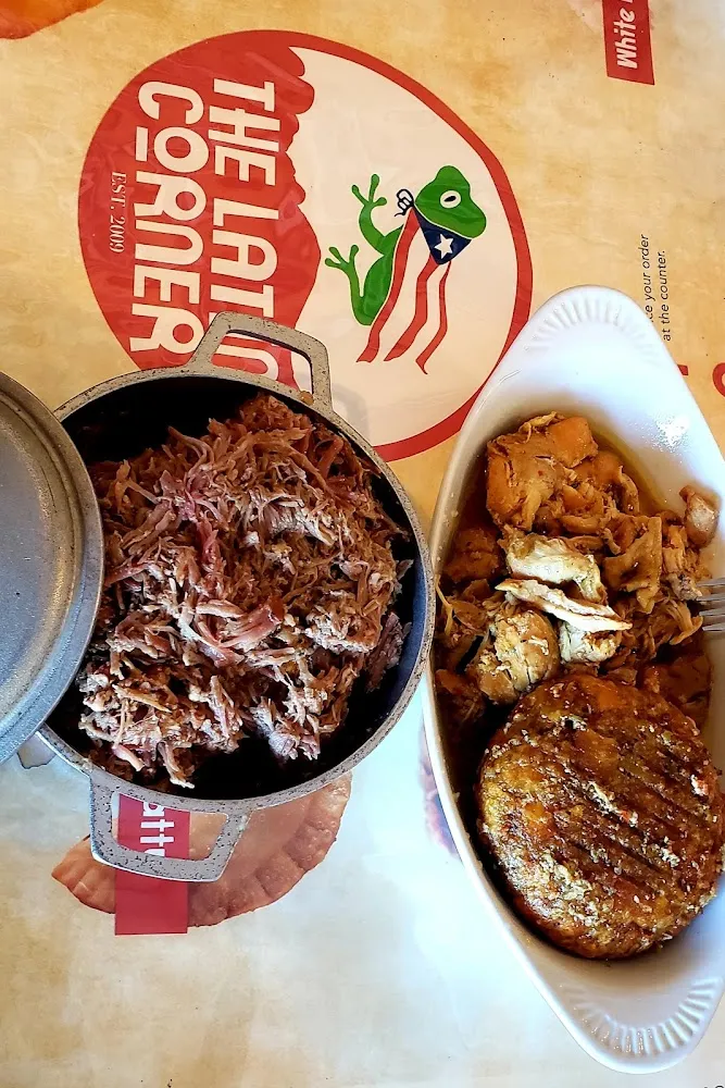 Mofongo with Chicken and Mofongo with Slow Roasted Pork